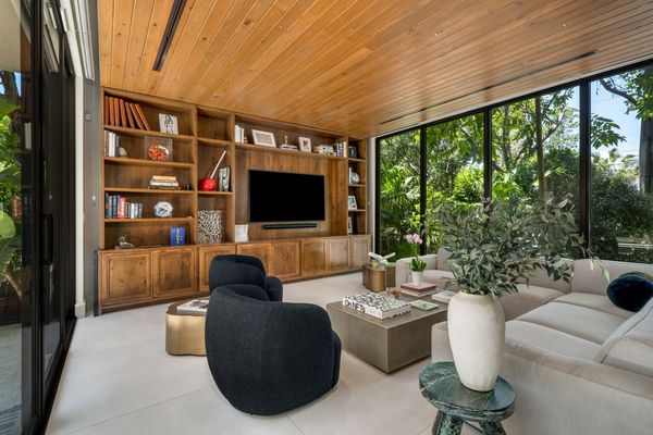 The Living Room Flows into Palms in This $5.5M Miami Home