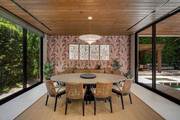 The Living Room Flows into Palms in This $5.5M Miami Home