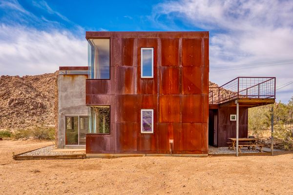 If You’re Into Heavy Metal, Here’s a Cor-Ten Steel Cabin in Joshua Tree for $1.9M