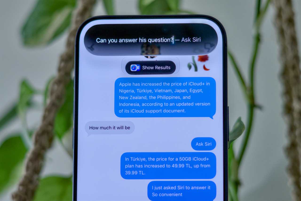 Asking Siri to fetch info to reply to an iMessage