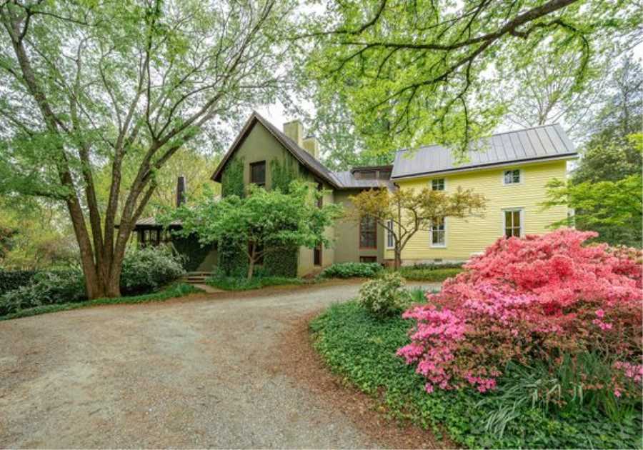 Dating Back to 1870, a Sunny Yellow Home in Charlottesville Asks $2.25M