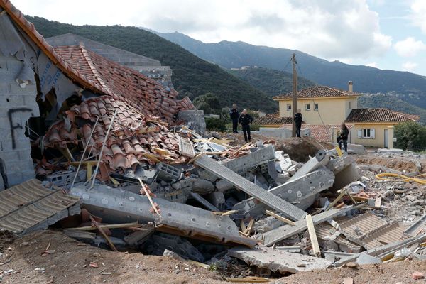 A private property that was hit by an alleged attack on the French Mediterranean island of Corsica.