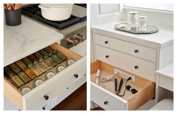 Meyers-Shyer’s advice extends beyond aesthetics and into practical details, like custom drawer organizers and outlet placement.