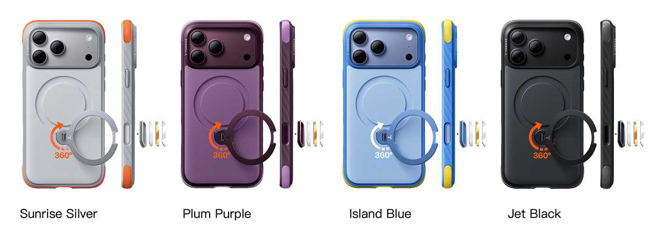 Torras iPhone 18 colors with phone case 02