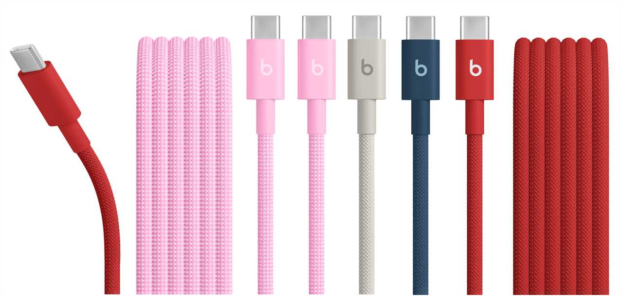 Beats USB‑C to USB‑C Woven Cable (1.5m) – The colors!