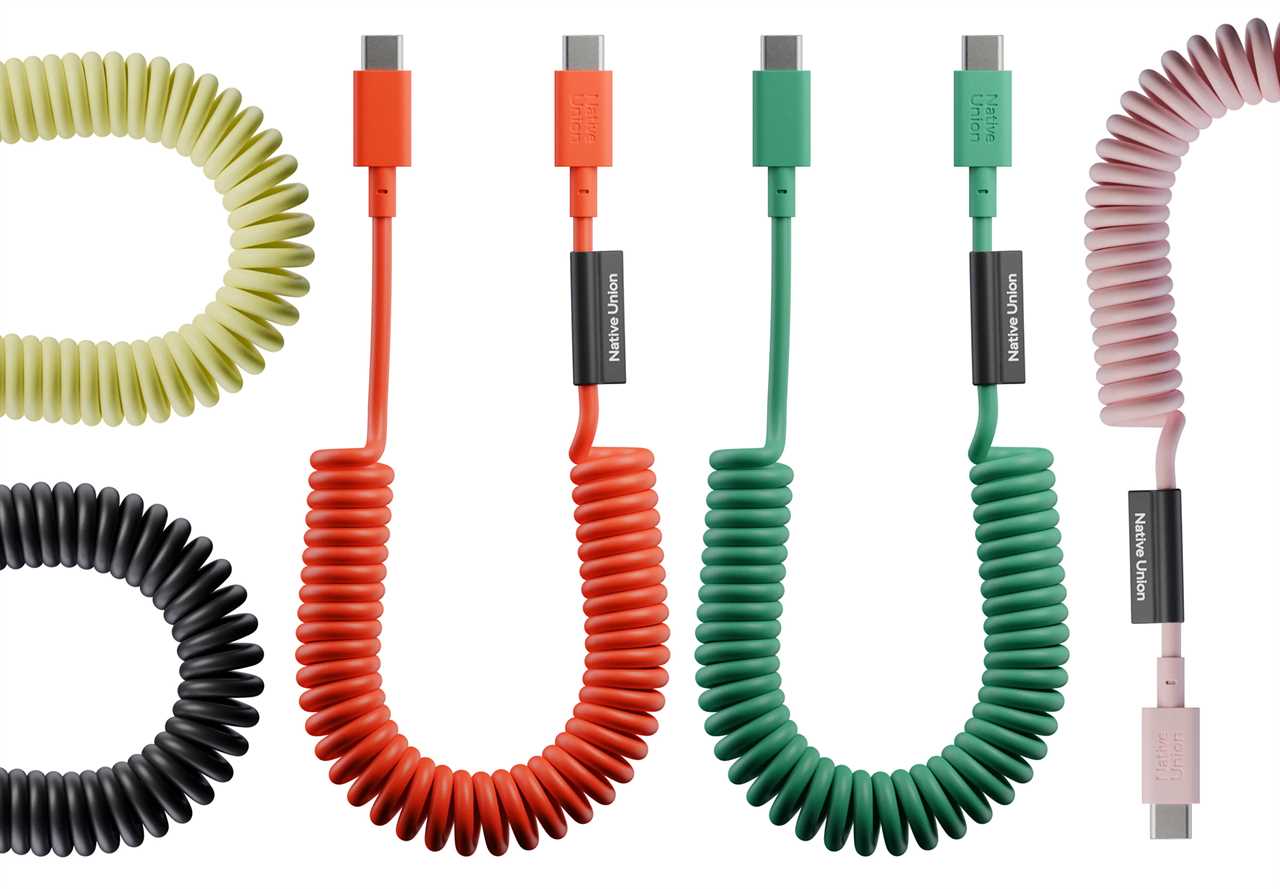Native Union POP Cable – Best coiled USB-C cable for iPhone and iPad