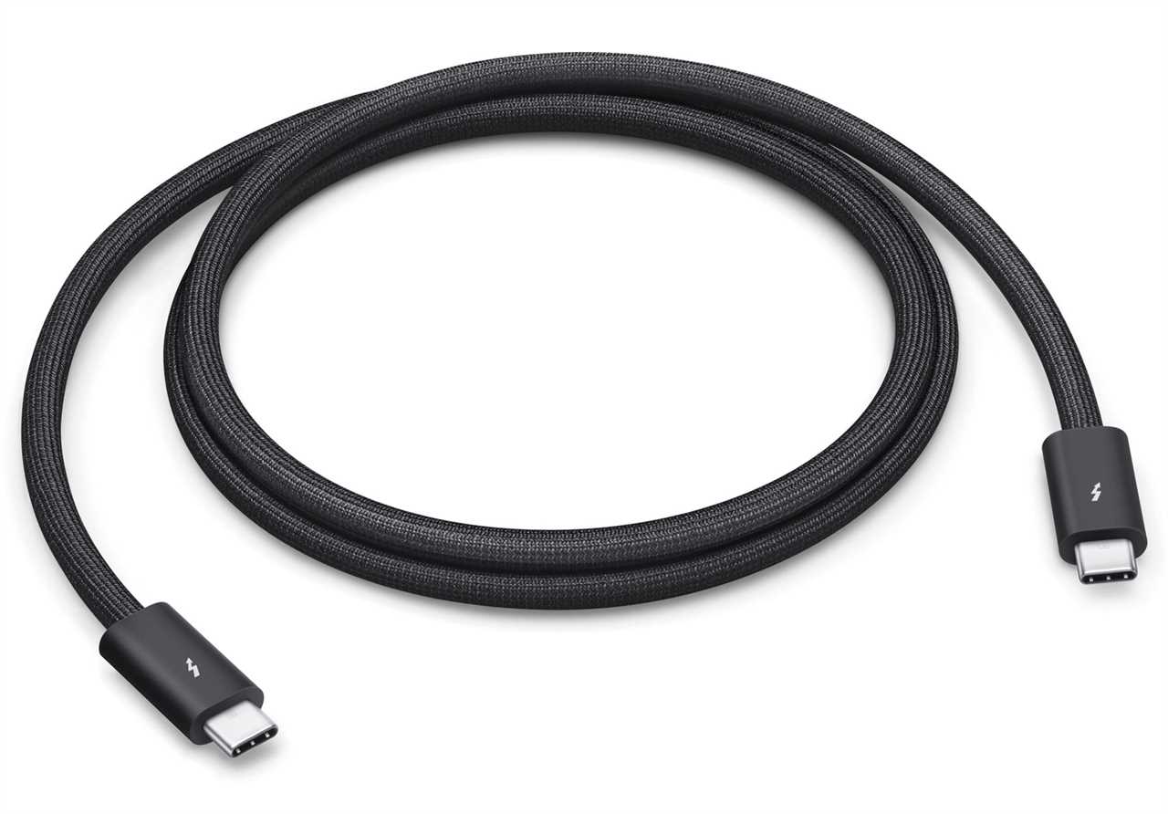 Apple Thunderbolt 5 Pro Cable (1m) – Apple's own 240W PD Thunderbolt 5 cable