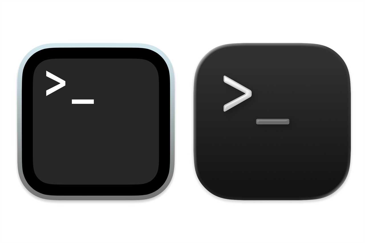 macOS 15 & macOS 26 Terminal icons
