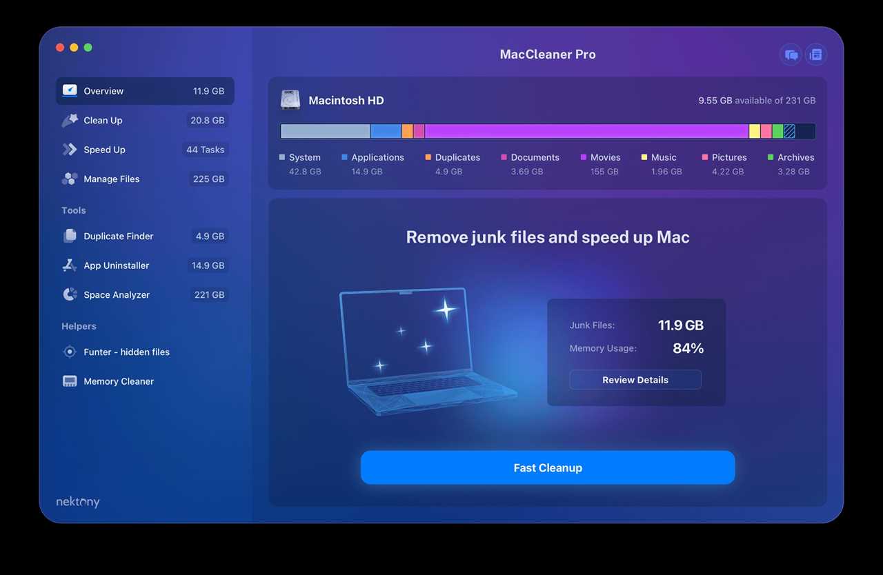 Nektony MacCleaner Pro