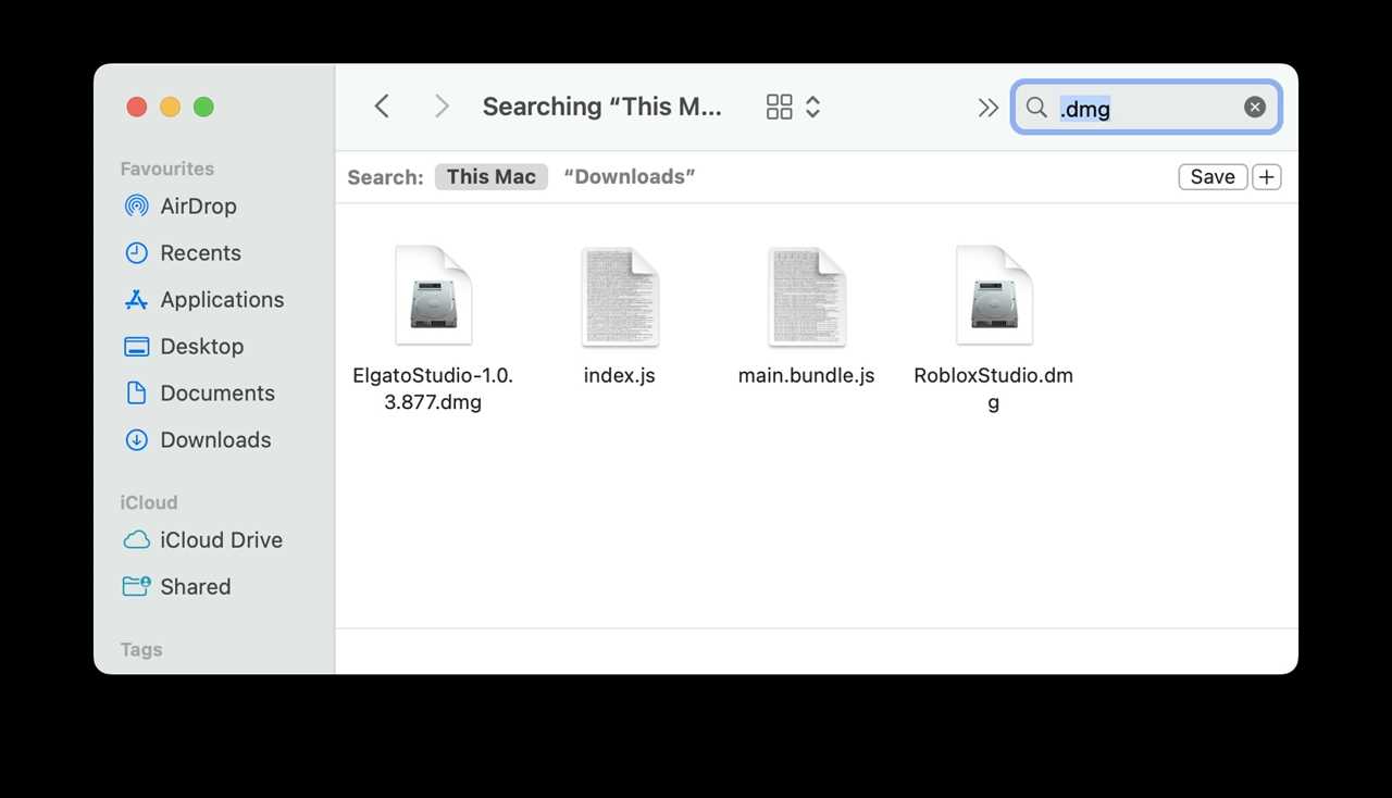Delete DMG files Mac