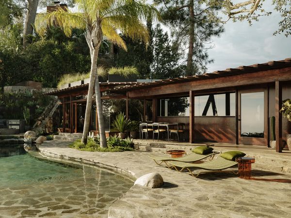 The New Owners of This L.A. Lloyd Wright Want to Party Like Hollywood Used To