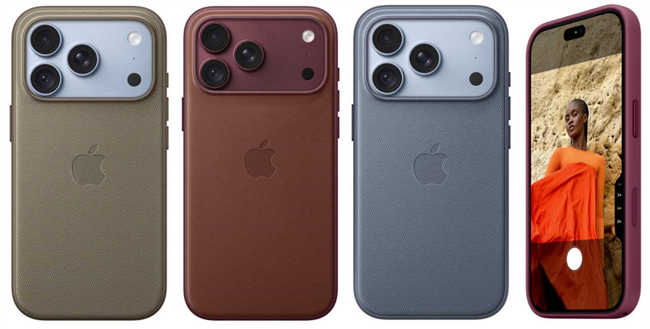 Apple iPhone 18 Pro TechWoven Case – Apple's leather alternative