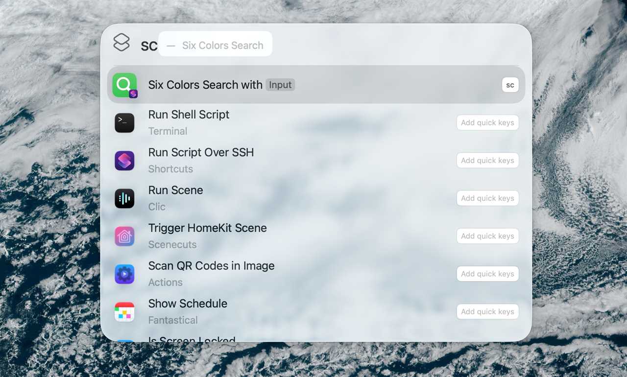 macOS Tahoe Spotlight