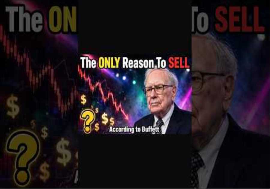 The best way to sell a stock is to buy a stock you never want to sell. This clip is a few years old.