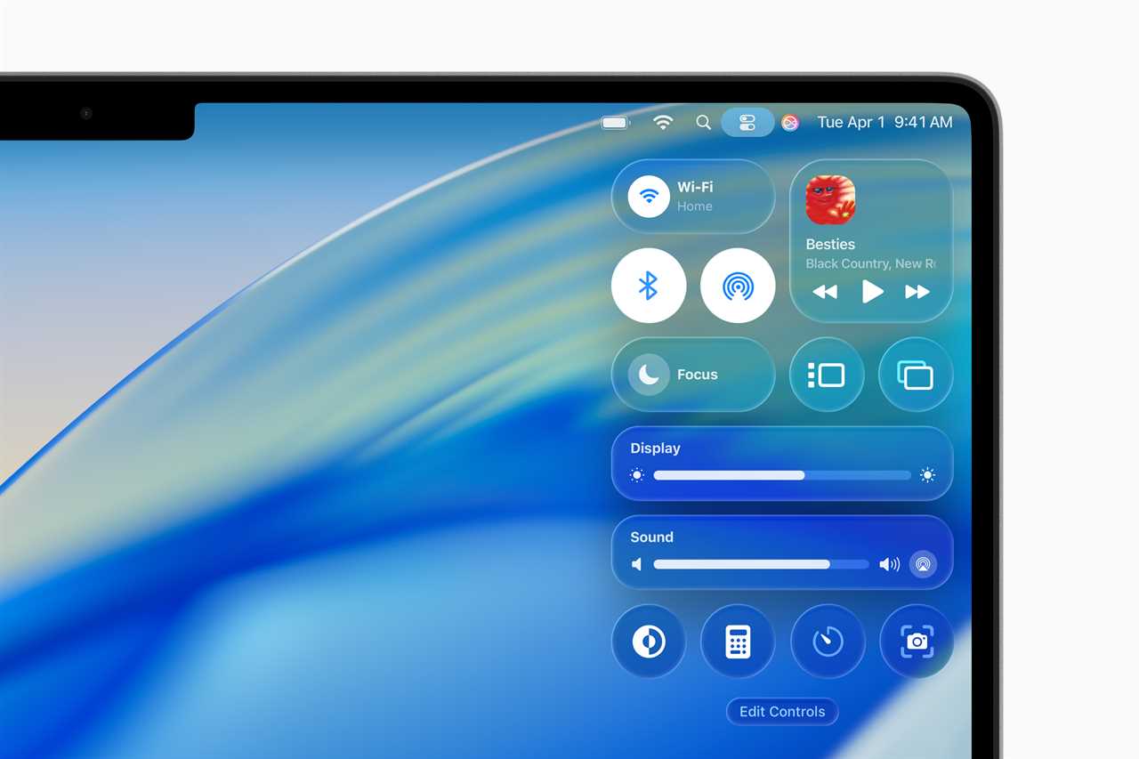 Apple WWDC25 macOS Tahoe 26 Control Center 250609