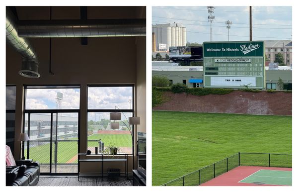 In March, Indianapolis resident David Trusty moved into Stadium Lofts, an apartment complex redveloped from Bush Stadium.
