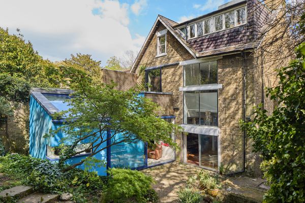 There’s a Bright Blue Studio at the Back of This £3.75M London Home