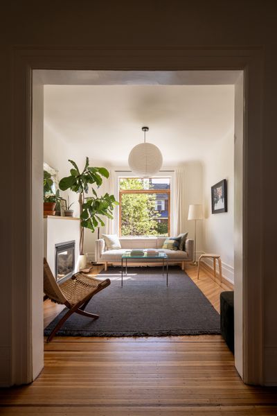 After: An enfilade layout pulls light from the front facade through to the back. 