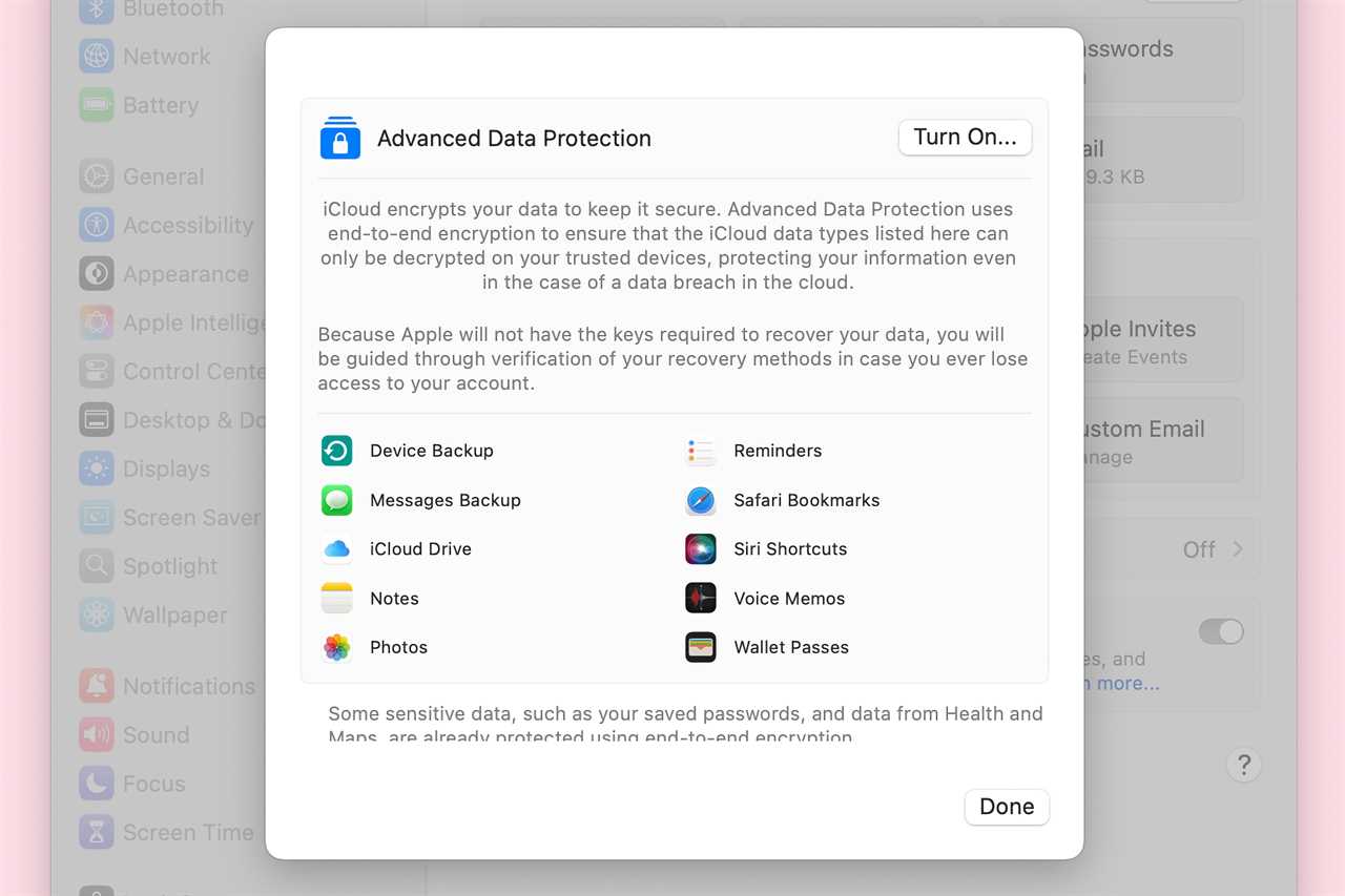 iCloud Advanced Data Protection