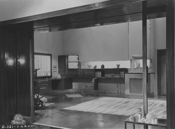 Gastone Medin, set design for <i>Due cuorifelici</i> (dir. Baldassarre Negroni, 1932).