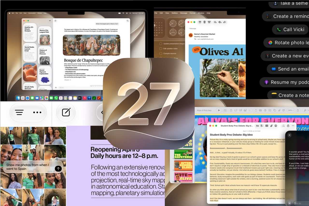 macOS 27 feature sheet