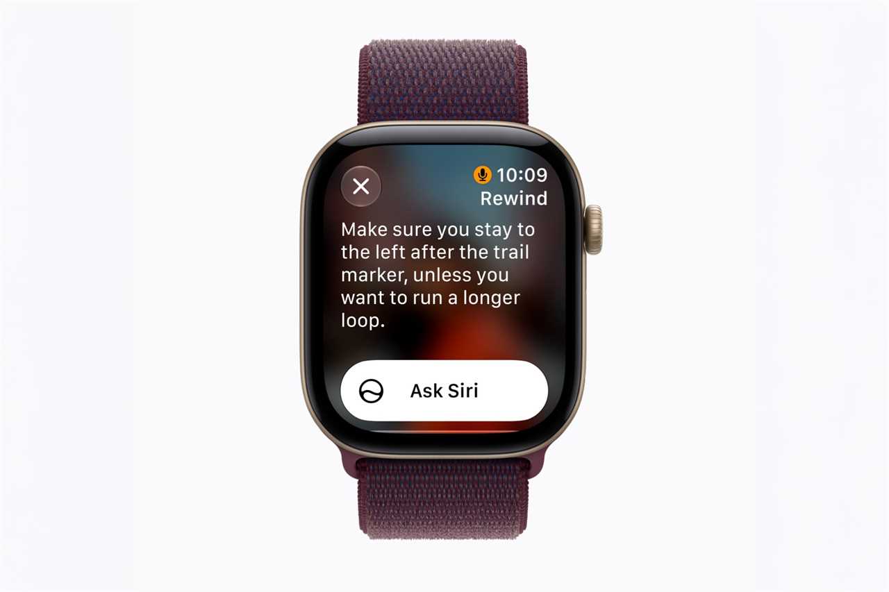 apple watch siri live rewind