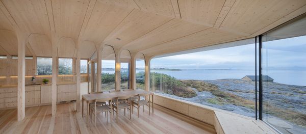 Entire Trees—Roots and All—Were Used to Build This Coastal Norwegian Home